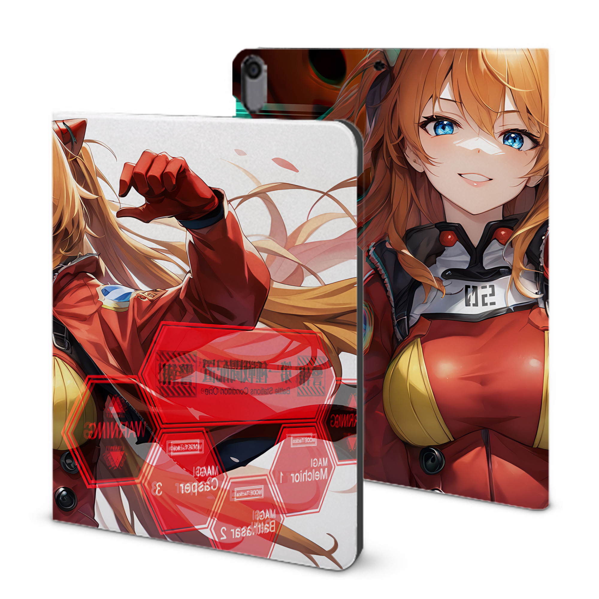 （画像用） EVA 新世紀エヴァンゲリオン IPad ケース ブック型 PUレザー TPU 耐衝撃 軽量 薄型 ペン収納なし 全面保護 IPad 各モデル対応
